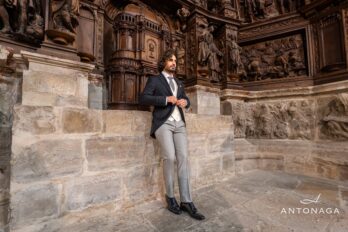Traje Antonaga Veneto negro, colección Prestigio 2026