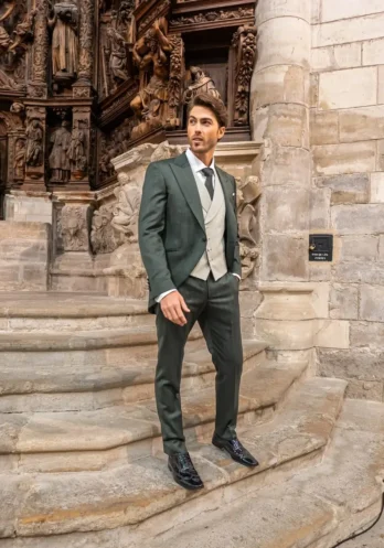 Traje Antonaga Trento verde, colección Prestigio 2026