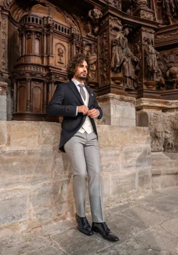 Traje Antonaga Veneto negro, colección Prestigio 2026